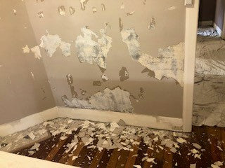 painting surface preparation, paint removal, peeling paint, patching scraping