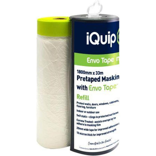 Iquip Envo Pretaped Masking Film WITH DISPENSER - Paintgear