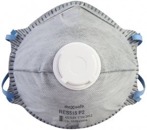 Maxisafe P2 Conical Respirator with Carbon and Valve (Box of 10) - Paintgear
