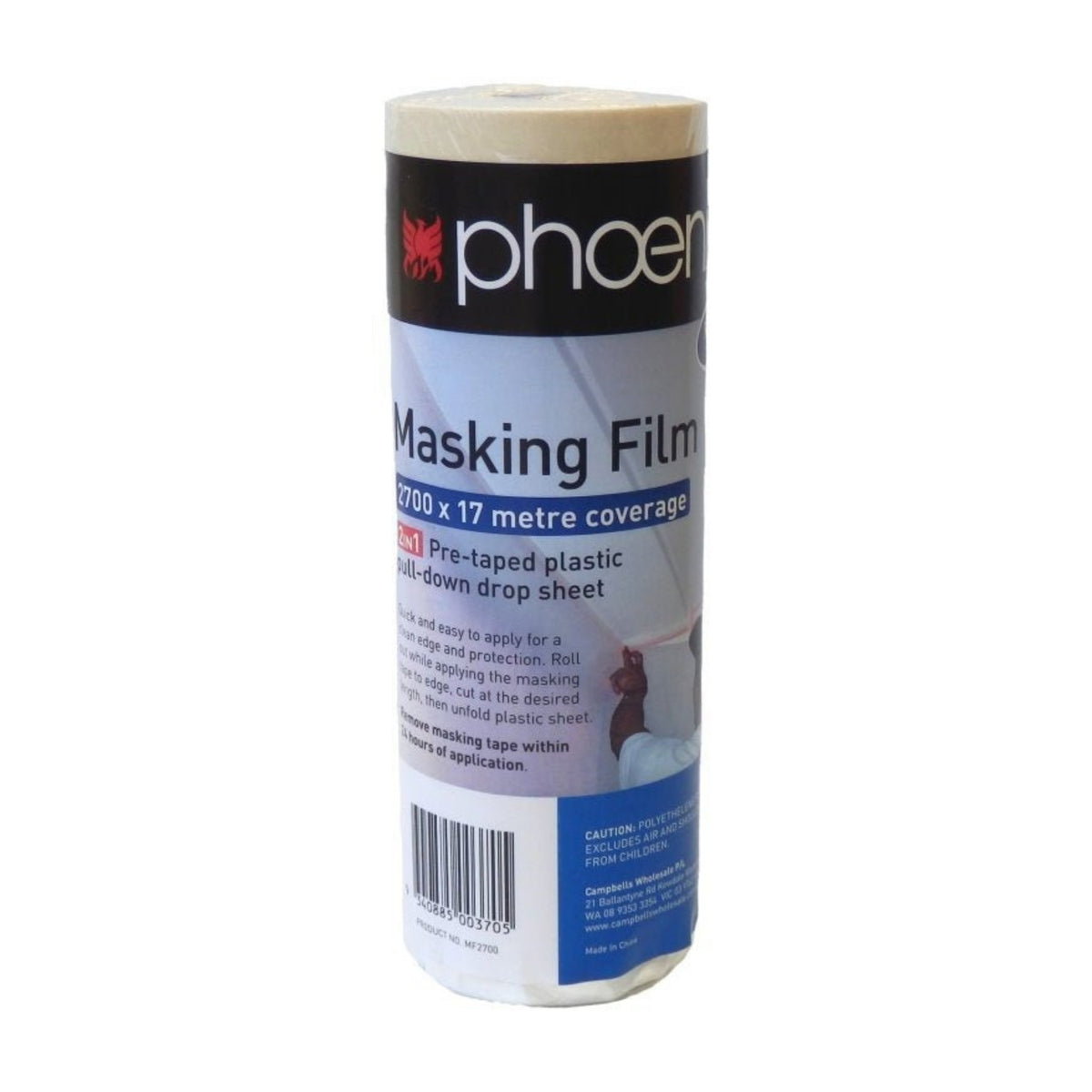Phoenix Pre-taped Masking Film REFILL - Paintgear