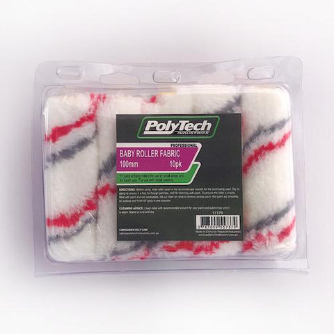 Polytech Fabric Baby Roller 10pk - Paintgear