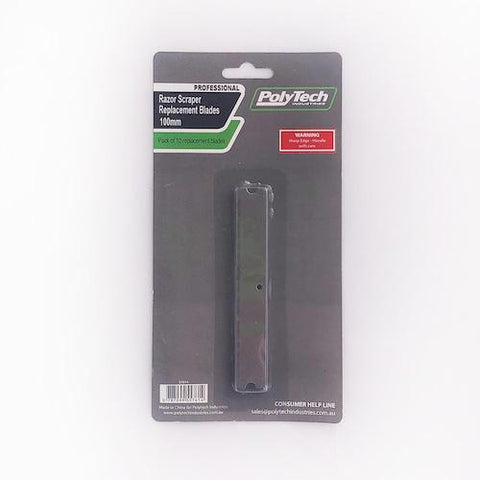 Polytech Razor Scraper Replacement Blades 100mm - Paintgear