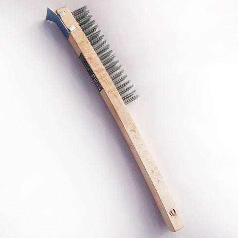 Polytech Wire Brush with Scraper - Paintgear