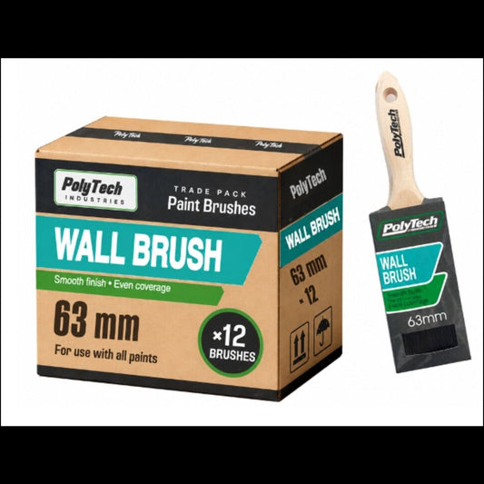 Sash Cutter Brush 63mm Box of 12 - Paintgear