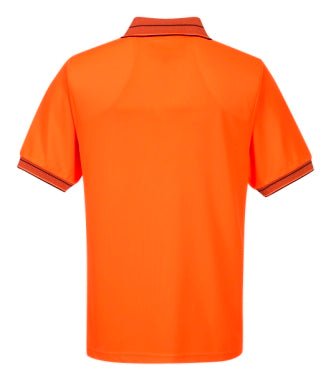 Short Sleeve Micro Mesh Orange/Navy - Paintgear
