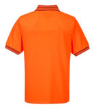 Short Sleeve Micro Mesh Orange/Navy - Paintgear