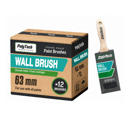 Wall Brush 63mm Box of 12 - Paintgear
