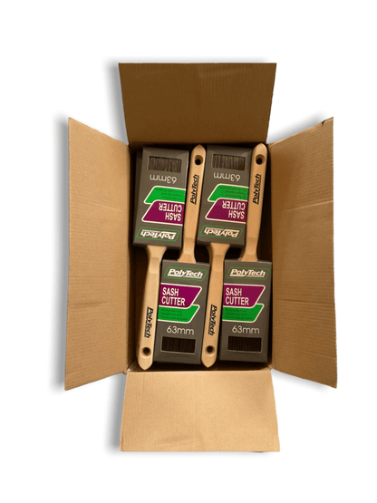 Sash Cutter Brush 63mm Box of 12 - Paintgear